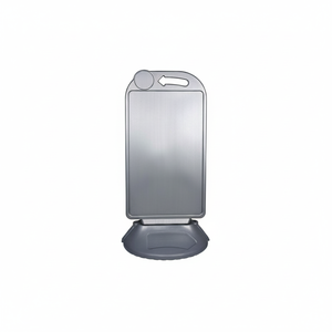 Hot Sale Plastic HDPE Gray Advertising Bollard Water Filled Base 55 X 110 X 7 cm Display Stand Double-Side <b>Printing</b> Weatherproof - Product Image 2