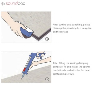Panneaux acoustiques de <span class=keywords><strong>traitement</strong></span> acoustique HDF pour murs et plafonds Soundbox KTV avec NRC 250-2.5KHz pour applications de construction - Product Image 6