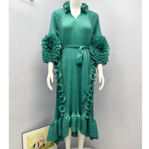 <span class=keywords><strong>Miyaki</strong></span> ชุดเดรสแขนสามส่วนของผู้หญิงสีพื้นทรงหลวมขนาดใหญ่มีสไตล์ใหม่ฤดูใบไม้ร่วง - Product Image 2