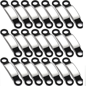 Étiquette d'identification pour animaux de compagnie en silicone durable, personnalisable et légère, avec un design moderne et coloré, anti-perte pour chiens et chats - Product Image 2