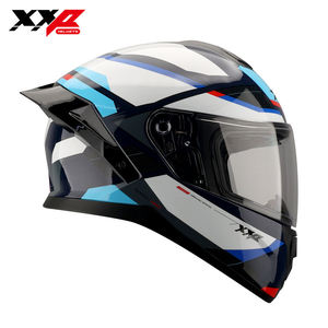 Nouveaux casques de moto intégraux ABS à double visière, grand spoiler, boucle à dégagement rapide, taille XXL, XXP, certifiés DOT, Warrior - Product Image 2