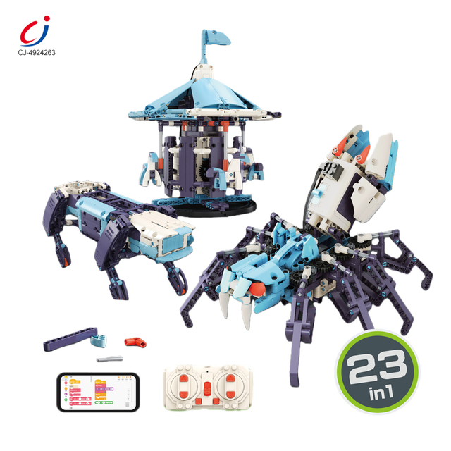 Chengji Programming Robot Building Blocks Cool Design 23 in 1 Dual Motor Physics Science Education Toys Diy Kid Toy Robot