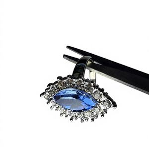 Anillo Tradicional Ajustable de Lujo con Cristales Multicolores, Bañado en Oro, con Piedras Preciosas Naturales Arcoíris para Mujer, Hecho en China - Product Image 2