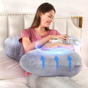 Almohada de Maternidad <span class=keywords><strong>para</strong></span> <span class=keywords><strong>Embarazadas</strong></span> con Funda Lavable y Refrescante, <span class=keywords><strong>Regalos</strong></span> <span class=keywords><strong>para</strong></span> Futuras Mamás, Almohadas de Embarazo <span class=keywords><strong>para</strong></span> Dormir - Product Image 1