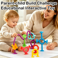 Lot de jouets pour bébés et enfants en silicone et métal non toxiques avec ventouse, labyrinthe, pour l'apprentissage précoce sur table à manger - Vente en gros ODM