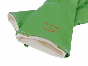30 Cm Dài 200 Độ Tiếp Xúc Nhiệt An Toàn Làm Việc Găng Tay Màu Xanh Lá Cây Màu Nhiệt Găng Tay Bảo Vệ Cho Nhà Bếp - Product Image 3