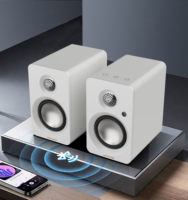 Haut-parleur de bureau stéréo Hi-Fi 5.3 puissant 50W avec entrée AUX, télécommande, compact, portable, pour la maison, la musique et le gaming