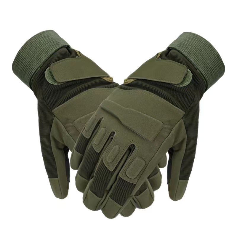 Guantes tácticos de camuflaje para exteriores, guantes protectores impermeables para el campo de montañismo, resistentes a Cortes, duraderos