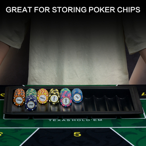 Étui pour jetons <span class=keywords><strong>de</strong></span> <span class=keywords><strong>poker</strong></span> en matériau PS noir, capacité <span class=keywords><strong>de</strong></span> 500 jetons, organisateur universel durable <span class=keywords><strong>de</strong></span> style casino pour une utilisation à la maison sur la table <span class=keywords><strong>de</strong></span> jeu - Product Image 6