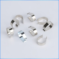 0.8*7.5mm Zinc Placage Ressort Clips U Forme Métal Clip Ressort En Acier Pantalon Rack Arc Boucle Tube Pince Clip