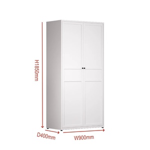 Armario Moderno de Acero con Puertas Corredizas, Estantes Ajustables, Tamaño y Color Personalizables, Ensamblaje DIY para Dormitorio - Product Image 1