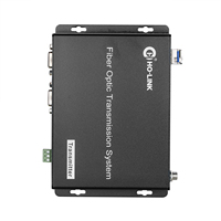 HD 20KM VGA Fiber Optik Uzatıcı Medya Dönüştürücü 1080P Optik Destekli RS232 USB KVM LC - VGA Uzatıcı Sesli