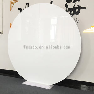 <strong>Simple</strong> Round Shape White Color PC PVC Modern Fancy High Class <strong>Wedding</strong> Events Banquet <strong>Backdrop</strong> <strong>Wedding</strong> for Decoration <strong>Backdrop</strong> - Product Image 3
