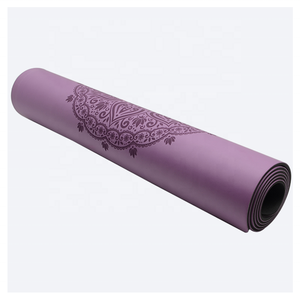 Colchonetas de yoga respetuosas con el medio ambiente, esterilla de yoga <span class=keywords><strong>mate</strong></span>, esterilla de Yoga de goma natural duradera con estampado personalizado de 4mm - Product Image 2