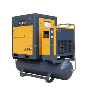 SHARPOWER monofase 5.5kw 7.5kw 11kw 15kw 7.5hp 10hp 20hp compressore d'aria a vite per la vendita