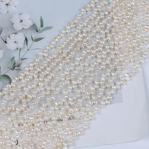 Promotion Vente en gros de perles de culture d'eau douce blanches de 3,5 à 4 mm, perles naturelles, perles en vrac pour la fabrication de colliers semi-finis, accessoires de bricolage - Product Image 3