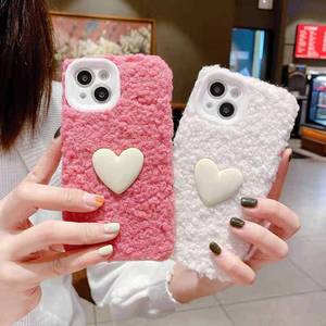 Funda de piel cálida para teléfono móvil, Protector de tela de felpa para galaxy s21, iphone 12 11 pro max - Product Image 5