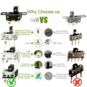 Micro trượt chuyển spdt 3 pin 5 vị trí mini ss12f15 ss12f44 1p2t 3mm 4mm 5mm 6mm nhỏ chuyển đổi PCB gắn thiết bị đầu cuối cho <span class=keywords><strong>Arduino</strong></span> - Product Image 2