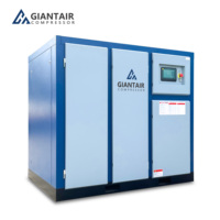 Compresor de Aire de Tornillo al por Mayor de 55KW 75HP, Compresor Rotativo de 8BAR 10BAR 13BAR CFM 380V con Motor de 37KW, ¡Gran Oferta!