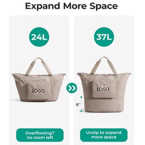 Bolsa <span class=keywords><strong>de</strong></span> Viaje Plegable y Expandible Ligera con Asa Resistente, <span class=keywords><strong>para</strong></span> Llevar en Avión, con Compartimento <span class=keywords><strong>para</strong></span> Zapatos y Organizador - Product Image 4