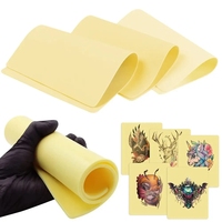 Peau d'entraînement pour maquillage permanent et tatouage, grande taille, 3 mm d'épaisseur, accessoire de tatouage en silicone double face, faux derme pour entraînement des sourcils