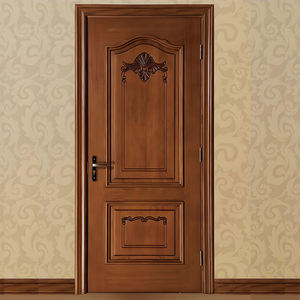 باب داخلي من الخشب الصلب بتصميم حديث وعازل للصوت مطلي بخشب البلوط، تشطيب يدوي صديق للبيئة لغرف نوم الفنادق وغرف المعيشة - Product Image 3