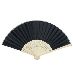 พัดพับไม้ไผ่แบบพกพาปรับแต่งได้ งานฝีมือกระดาษโบราณ ลายเทวดา สำหรับกีฬา ฮาโลวีน คริสต์มาส งานปาร์ตี้ ของที่ระลึก - Product Image 5