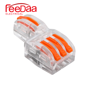 1 In 3 Uit Universele Compact Dirigent Push-In Terminal Block Lente Splice Bedrading Op Connector 222-413 - Product Image 2