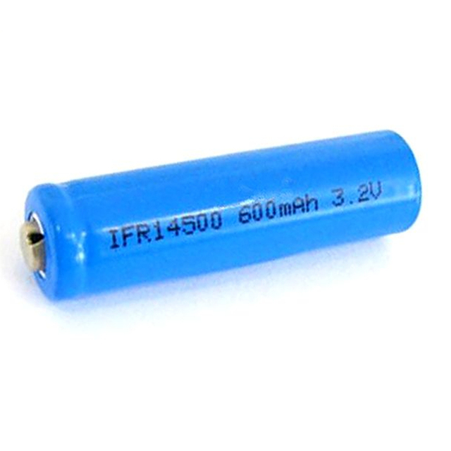 IFR14500 3.2v 600mah Lithium-Iron Phosphate Battery 14500 LiFePO4 Solar Rechargeable Batteries