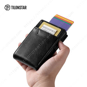 Tilonstar กระเป๋าสตางค์ใส่บัตรแบบป๊อปอัพได้สำหรับทุกวัน, กระเป๋าหนังอะลูมิเนียมกันขโมยน้ำหนักเบาจุได้เยอะ TVC336 - Product Image 2