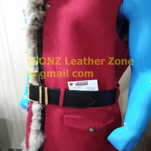 Traje de Santa Claus Unisex de Navidad, Tela No Tejida, Corte Recto, Cintura Media, Resistente al Viento, Antiarrugas, Bordado, Disfraz de Santa Claus Novedoso - Product Image 1