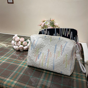 I-0839 sac de rangement de cosmétiques portable de grande capacité sac à fermeture éclair personnalisé sac de maquillage - Product Image 5