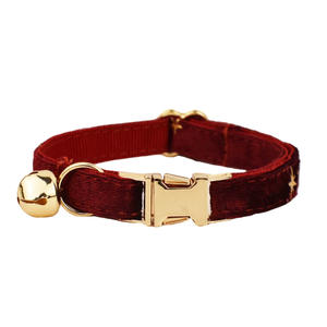 <span class=keywords><strong>Collar</strong></span> para mascotas, <span class=keywords><strong>Collar</strong></span> para gatos, vino, Estrella Roja, campana bonita, lazo, cintas de algodón, sólido, ecológico, gatos pequeños transfronterizos - Product Image 6