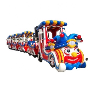Divertidos paseos en tren eléctrico sin rieles para interiores para niños, <span class=keywords><strong>autobús</strong></span> de plástico al aire libre, tren turístico de atracciones, centro comercial eléctrico - Product Image 1