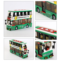 Wange 5971 Véhicule de transport urbain Autobus touristique à double étage Modèle de voiture en blocs Ensemble de construction personnalisé Jouet de collection