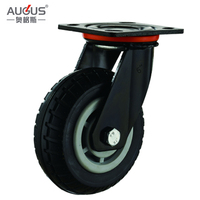 PENJUALAN TERBATAS Roda Caster Polyurethane/Nylon/Polypropylene Tugas Berat Kapasitas Beban 100kg, Putar dengan Rem untuk Troli
