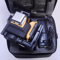Niveau laser 3D 12 lignes de qualité supérieure, 360 degrés verticaux, batterie au lithium 12V, outil de mesure de niveau à lumière verte horizontale pour extérieur