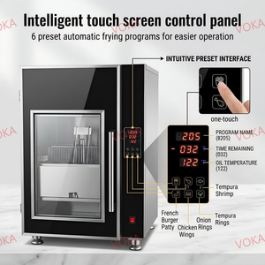 Friggitrice Senza Ventilazione Interna con Filtrazione Fumi a 8 Livelli, Senza Scarico Esterno, Sollevamento Automatico, Allarme Olio Basso, 7.5L per Negozi di Snack - Product Image 5
