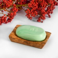 ArtisRaw Meilleures ventes Porte-savon rectangulaire artisanal en bois sculpté, imitation antique vintage, style méditerranéen