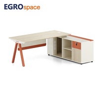 EGROspace - Mobilier de style moderne et élégant - Table de direction personnalisée - Bureau élégant en bois pour PDG - Bureau de direction