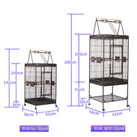 Vente en gros de cages à oiseaux, volières et maisons pour oiseaux en métal solide, classiques, modernes, durables, de grande taille, pour l'intérieur et l'extérieur, avec possibilité de personnaliser la taille