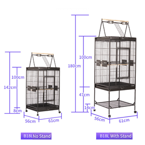 Vente en gros de cages à oiseaux en métal solide, classiques, modernes, durables, grandes, pour perroquets, volières, intérieur/extérieur - Product Image 4