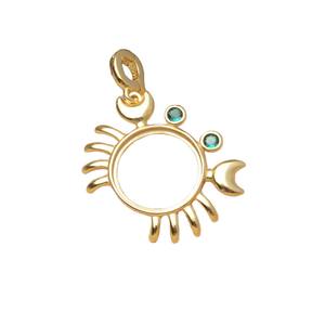 Support de pendentif Wenchi S925 en argent, motif coquille de cheval et crabe, 13,3-13,5 mm, accessoire DIY pour boîtes à bijoux en perles 13519 Chine - Product Image 5