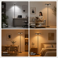 Lampe de lecture LED sur pied, protection oculaire, lumière d'ambiance d'angle, éclairage d'ambiance tendance pour salon, chambre à coucher, chevet