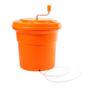 Essoreuse à salade en acier inoxydable 12L, sécheuse manuelle à légumes et lave-fruits pour la cuisine domestique - Product Image 4