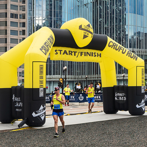 نفخ تصميم مخصص للإعلان أقواس سباق عملاقة قابلة للنفخ ، خيمة إعلانية لديكور الأحداث الرياضية - Product Image 1