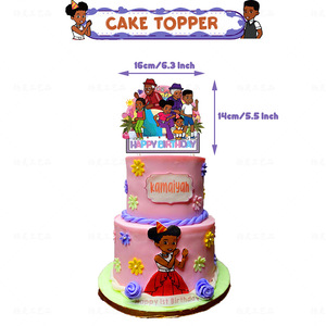 Set de Artículos para Fiesta de Cumpleaños con Temática Musical de Gracie's Corner, Globos de Látex, Pancarta y Decoración para Cupcakes para Niña, Regalos de Graduación - Product Image 3