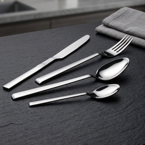 Couverts Couverts MODERATE Couverts de couleur argent Couverts en acier inoxydable Couteau à dîner Cuillère Fourchette Ustensiles Sets Vaisselle de fête - Product Image 1