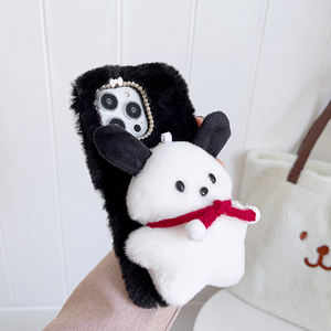 2025 gran oferta lindo estéreo <span class=keywords><strong>Pacha</strong></span> perro funda de teléfono para iPhone 14 pro Max felpa y TPU a prueba de golpes - Product Image 4