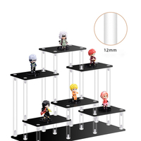 Nouveau Style Multi Fonction Clair Acrylique Présentoir Acrylique Riser D'affichage pour Chiffres Parfum pour Magasin Maison